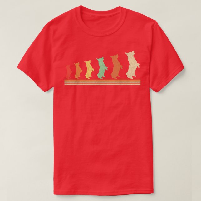 Retro Corgi T-Shirt (Design vorne)