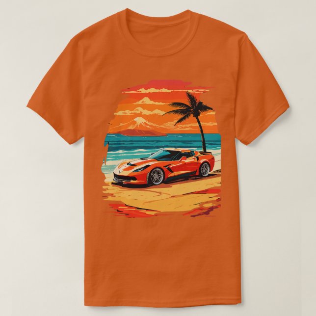 Retro Corvette T-Shirt (Design vorne)
