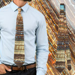 Retro cosmic krawatte<br><div class="desc">Long exposure photography with blue and yellow lights on brown background.
A beautiful addition to your holiday outfit or a stylish gift for boyfriend, relative or friend.</div>