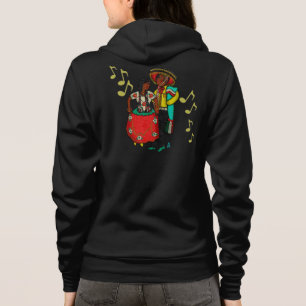 Retro Costumed Mexican Dancers Hoodie