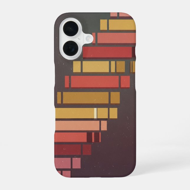 Retro Countdown Bars iPhone 16 Hülle (Rückseite)