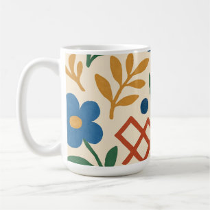 Retro Country Floral Trellis Muster Kaffeetasse