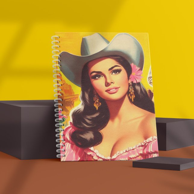 Retro-Country-Frau Notizbuch (Von Creator hochgeladen)