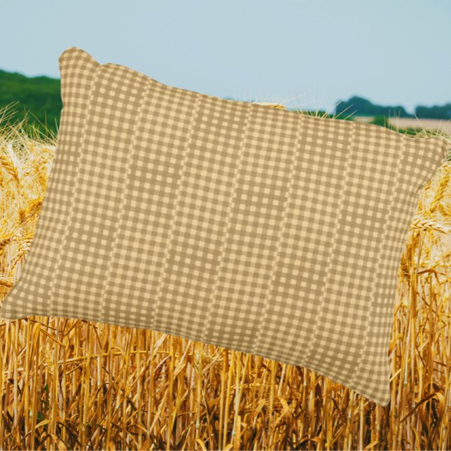 Retro Country Vintage Fun Gingham Checks Dekokissen (Fun loving gingham checks!)