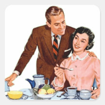 Retro Couple Kitchen Vintag Graphics Stickers