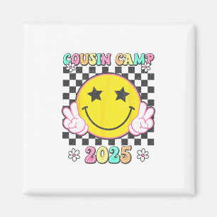 Retro-Cousin-Camp 2025 Familienurlaub Sommercamp Magnet