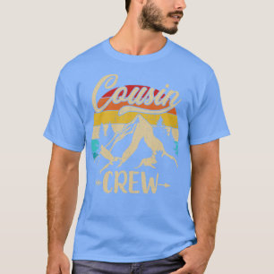 Retro Cousin Crew Camping außerhalb des Sommercamp T-Shirt