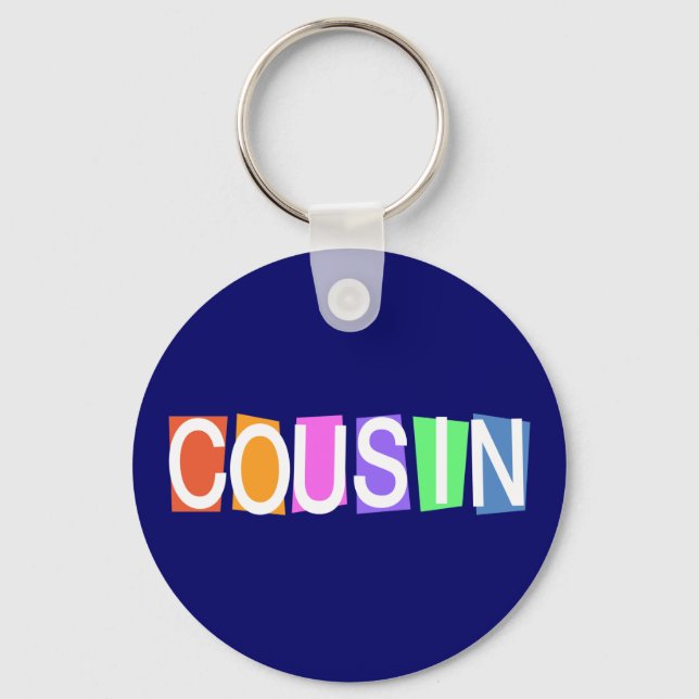 Retro-Cousin Schlüsselanhänger (Vorderseite)