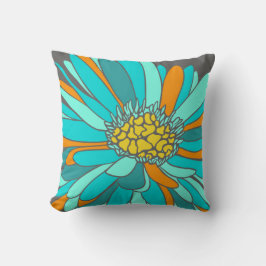 rétro coussin de fleur