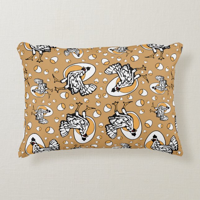 Rétro coussin de poulets (Devant)