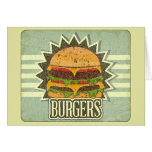 Rétro couverture pour le menu d'aliments de