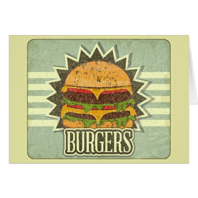 Rétro couverture pour le menu d'aliments de (Devant horizontal)