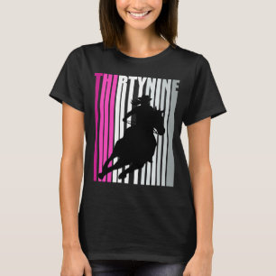 Retro Cowgirl Geburtstag 38. Rodeo Pferd Königin B T-Shirt