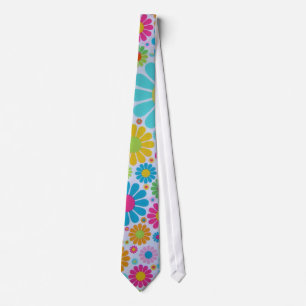 Rétro cravate géniale de fleurs de personnaliser