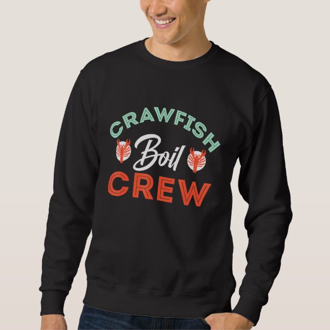 Retro Crawfish Boil Crew Sweatshirt (Vorderseite)