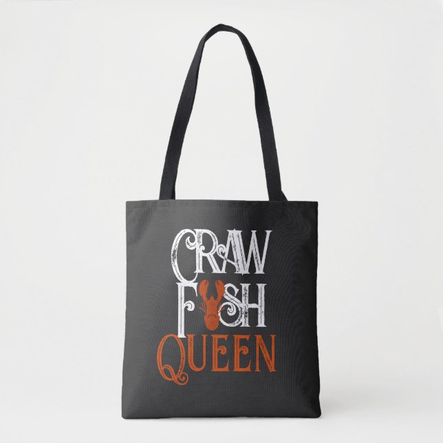 Retro Crawfish Queen Seafood Tasche (Vorderseite)