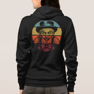 Retro Crazy Face Illusionist Front & Back Hoodie