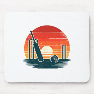 Retro Cricket T Cricketspieler Tsman Bowler Mousepad