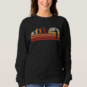Retro Cricket Vintage Cricket Spieler Schiedsricht Sweatshirt