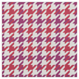 Retro-Crimson-lila Hahnentrittmuster kariertes Mus Stoff