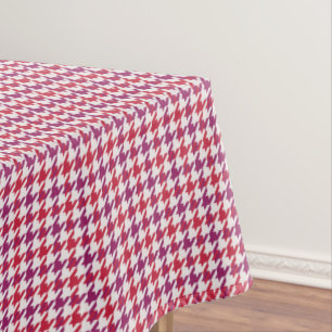 Retro-Crimson-lila Hahnentrittmuster kariertes Mus Tischdecke