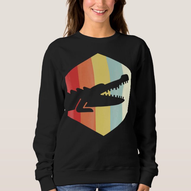 Retro Crocodile Sweatshirt (Vorderseite)