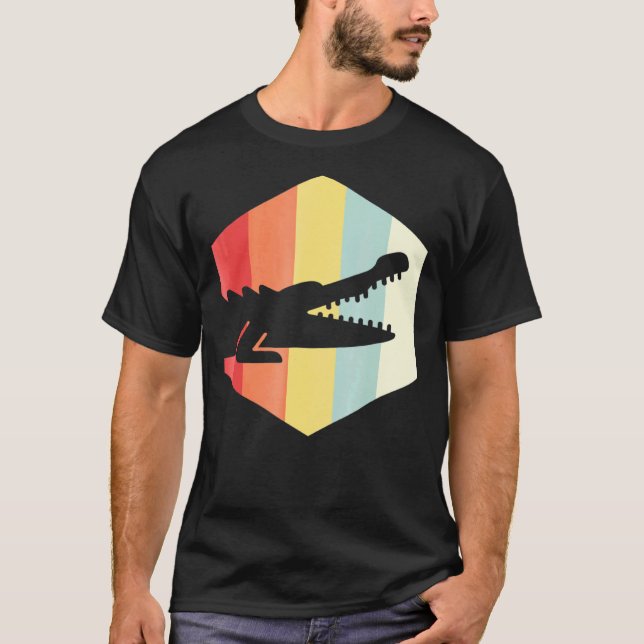 Retro Crocodile T-Shirt (Vorderseite)