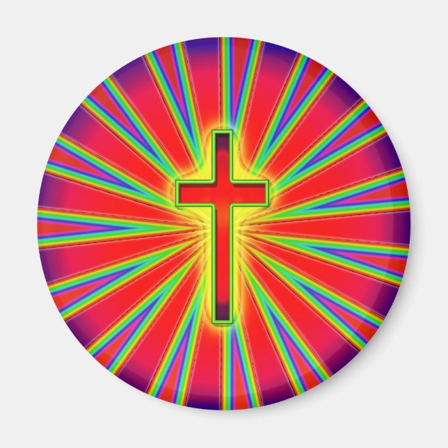 RETRO CROSS MAGNET (Vorne)
