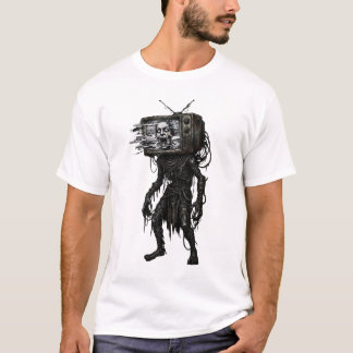 Retro-CRT-TV-Kopf-Albtraum-Dunkle-Fantasy-Illustra T-Shirt