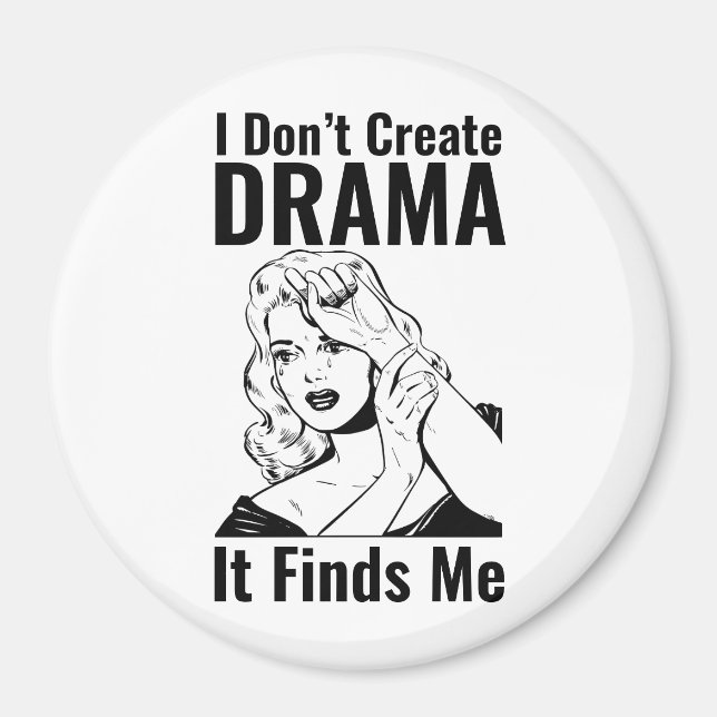 Retro Cry Drama Magnet (Vorne)