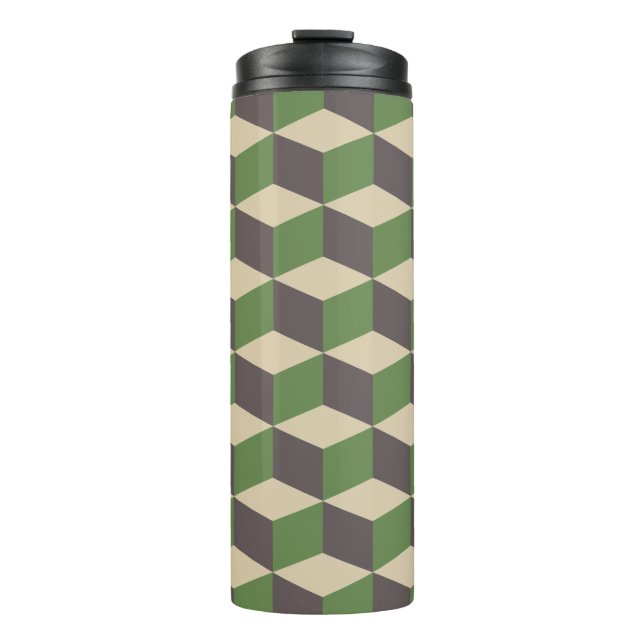 Retro Cubes Thermosbecher (Vorderseite)