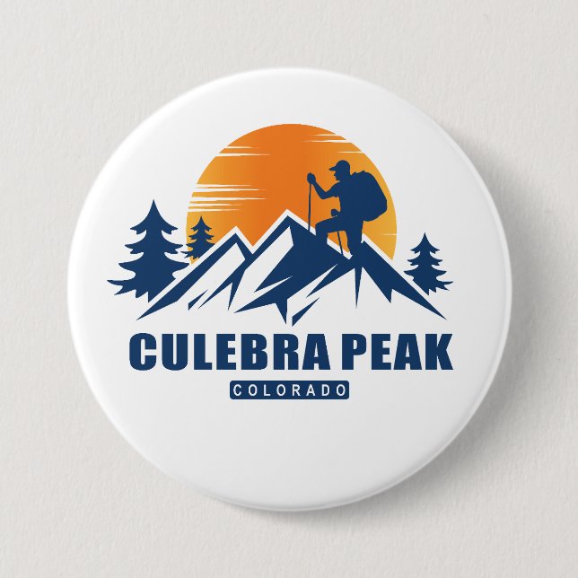 Retro Culebra Peak T - Shirt Button (Vorderseite)