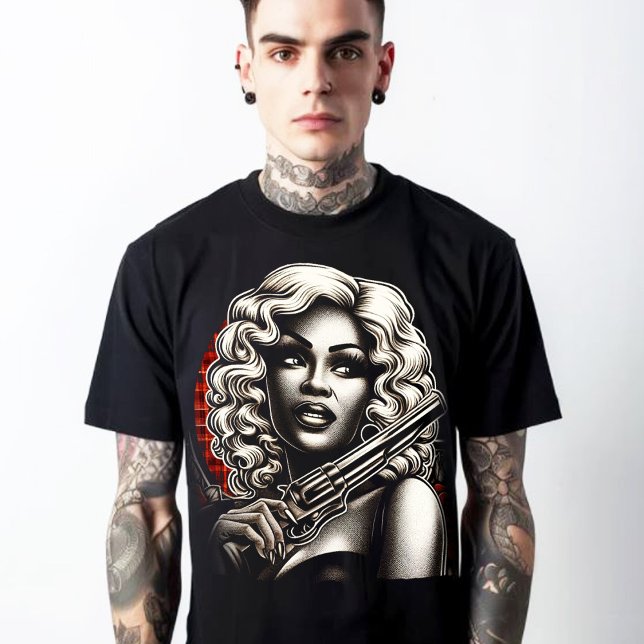 Retro Cult Pulp Girl T-Shirt (Von Creator hochgeladen)