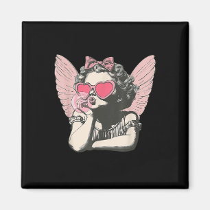 Retro Cupid Valentinstag Niedlicher Vintager Cupid Magnet