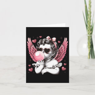 Retro Cupid Valentinstag Süßer Vintage Cupid Blowi Karte