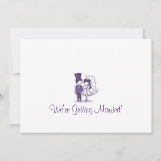 Retro Cursive Hochzeit Einladungen