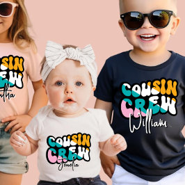 Retro Custom Cousin Crew Fügen Sie Ihren Namen sch T-Shirt