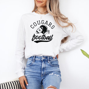 Retro-Custom-Fußballteam Weiß Langarm Tri-Blend Shirt