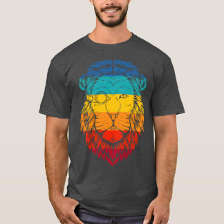 Retro Cyberpunk Lion T-Shirt