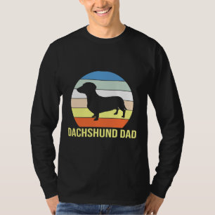 Retro Dackel Vater Dackel Daddy Dog Besitzer Haust T-Shirt