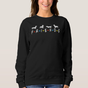 Retro Dackel Weiner Dog Friends T-Shirt Funny Dack Sweatshirt