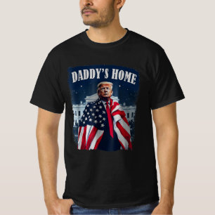 Retro Daddys Zuhause 2024 Trump bringt Amerika zur T-Shirt