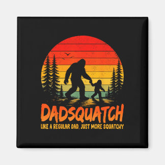 Retro Dadsquatch wie ein normaler Papa Bigfoot Pap Magnet