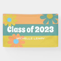 Retro Daisies Abschluss 2023 Mädchen Personalisier