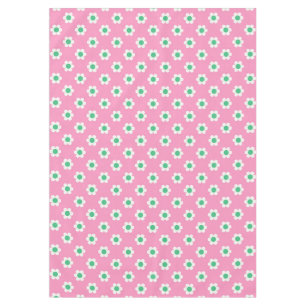 Retro Daisies rosa und grün Tischdecke