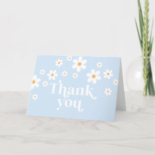Retro Daisy boho danke Karte