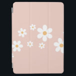 Retro Daisy Dusty Pink iPad Air Hülle<br><div class="desc">Retro daisy staubige rosa iPad Abdeckung.</div>