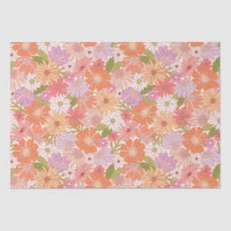 Retro Daisy Garden Seidenpapier