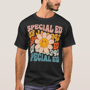 Retro Daisy Groovy Special Bildung SPED Teacher T-Shirt