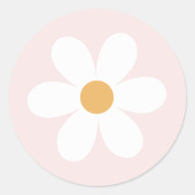 Retro daisy hellrosa boho